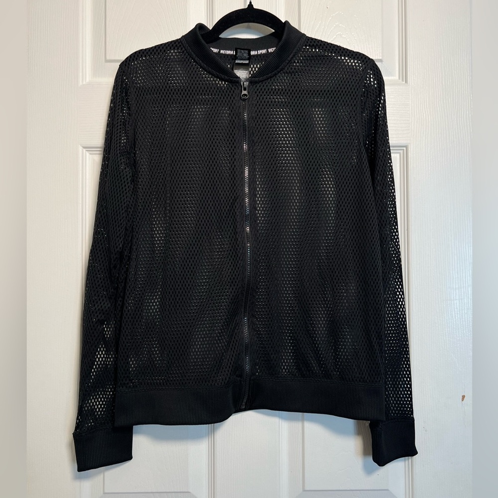 NWOT Victoria’s Secret Sport Mesh Bomber Zip Up Jacket